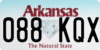 AR license plate 088KQX
