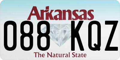 AR license plate 088KQZ