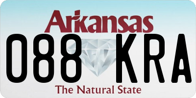 AR license plate 088KRA
