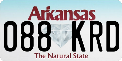 AR license plate 088KRD