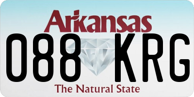 AR license plate 088KRG