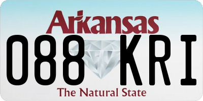 AR license plate 088KRI
