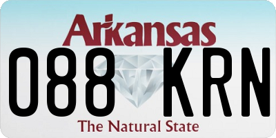 AR license plate 088KRN