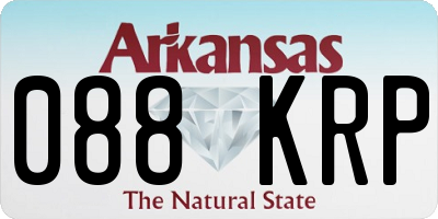 AR license plate 088KRP
