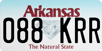 AR license plate 088KRR