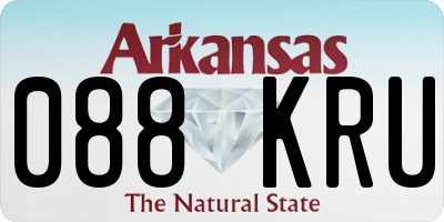 AR license plate 088KRU
