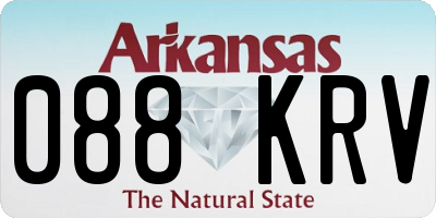 AR license plate 088KRV