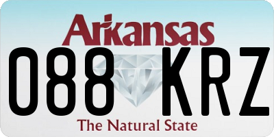 AR license plate 088KRZ