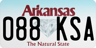 AR license plate 088KSA