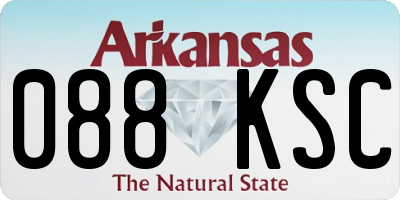 AR license plate 088KSC