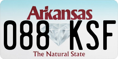 AR license plate 088KSF