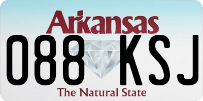 AR license plate 088KSJ