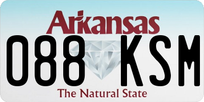 AR license plate 088KSM