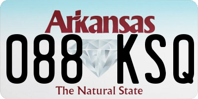 AR license plate 088KSQ
