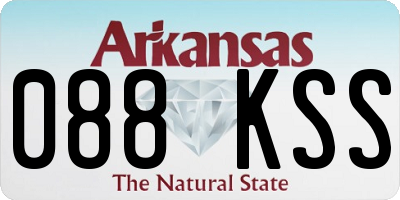 AR license plate 088KSS
