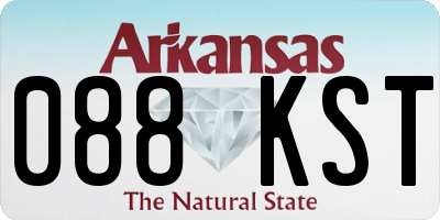 AR license plate 088KST