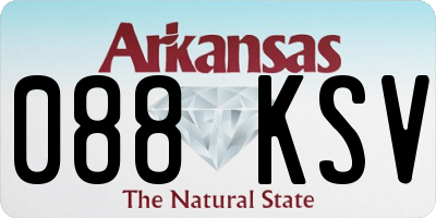 AR license plate 088KSV