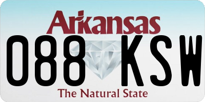 AR license plate 088KSW