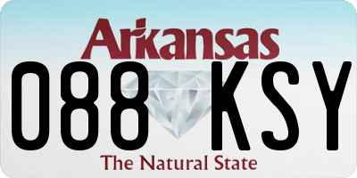 AR license plate 088KSY