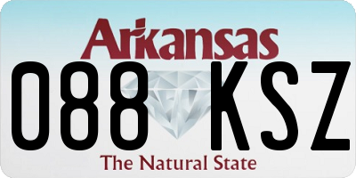 AR license plate 088KSZ