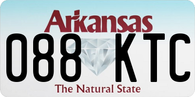 AR license plate 088KTC
