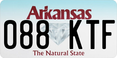 AR license plate 088KTF