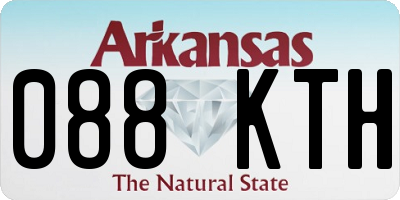 AR license plate 088KTH