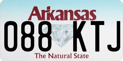 AR license plate 088KTJ