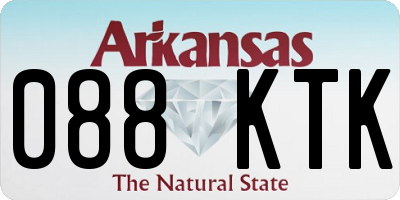 AR license plate 088KTK