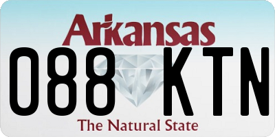 AR license plate 088KTN