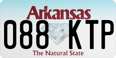 AR license plate 088KTP