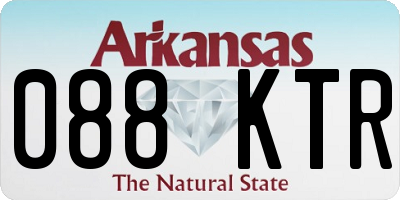 AR license plate 088KTR