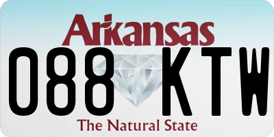 AR license plate 088KTW