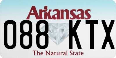 AR license plate 088KTX