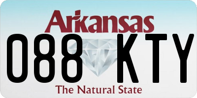AR license plate 088KTY