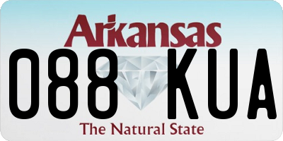 AR license plate 088KUA