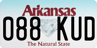 AR license plate 088KUD