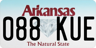 AR license plate 088KUE
