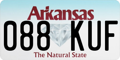 AR license plate 088KUF