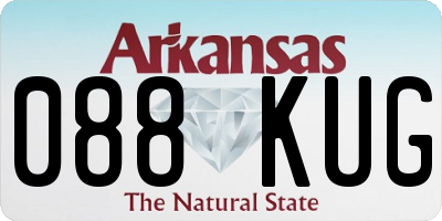 AR license plate 088KUG