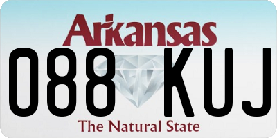 AR license plate 088KUJ