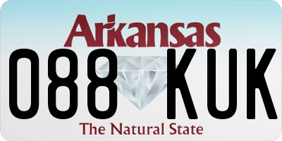 AR license plate 088KUK
