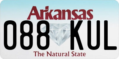 AR license plate 088KUL