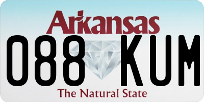 AR license plate 088KUM