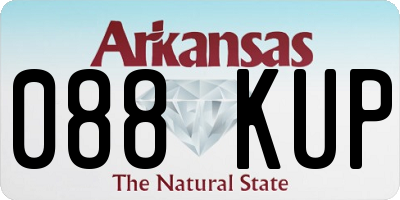 AR license plate 088KUP