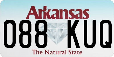 AR license plate 088KUQ