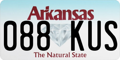 AR license plate 088KUS