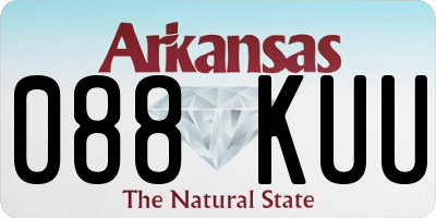 AR license plate 088KUU
