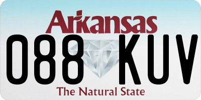 AR license plate 088KUV