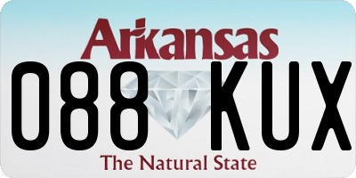 AR license plate 088KUX